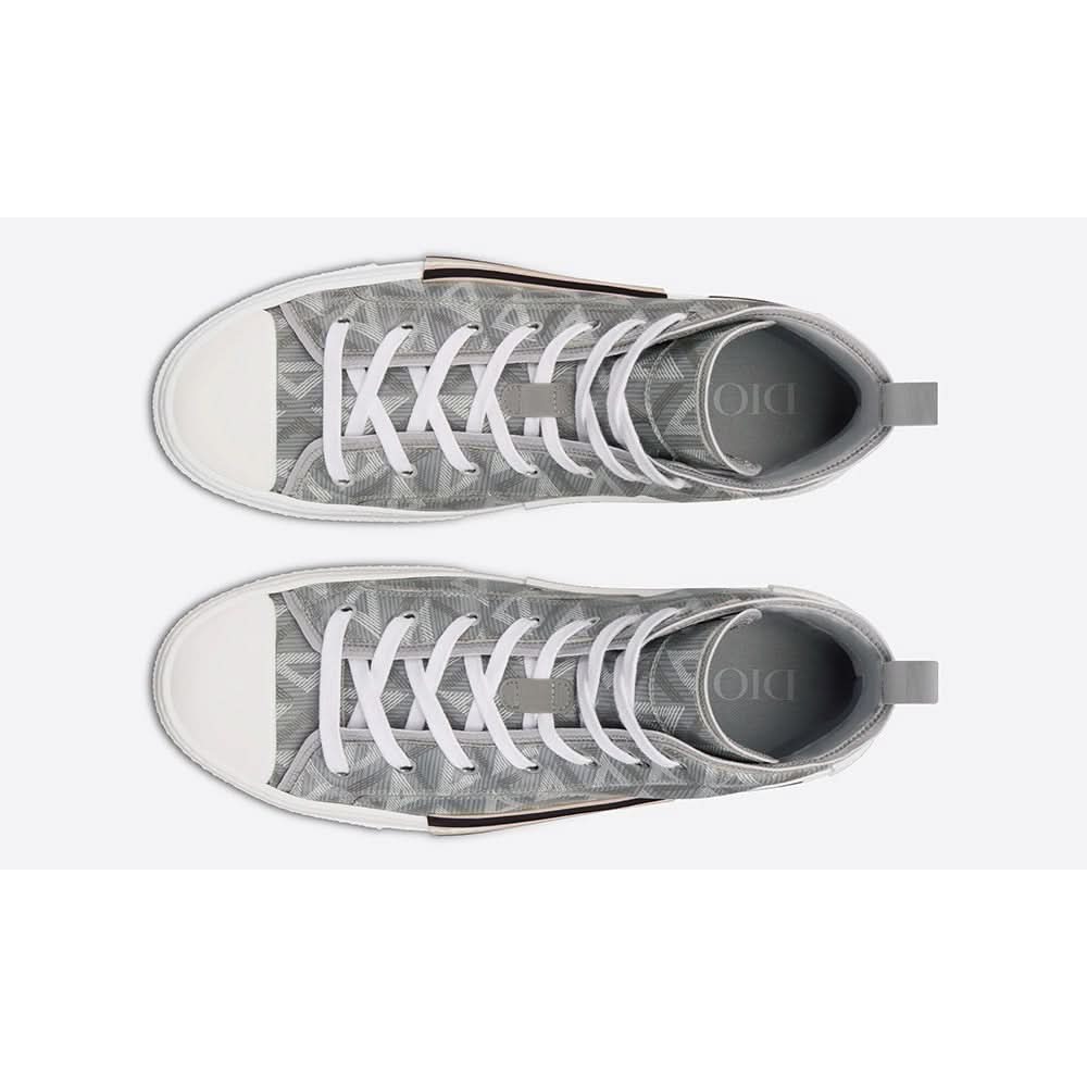 Dior B23 High-top Sneaker "Dior Gray Cd Diamond Canvas" - Copva