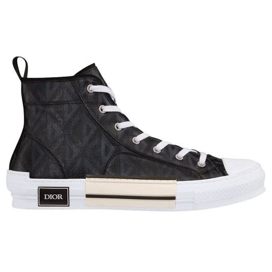 Dior B23 High-top Sneaker "Black CD Diamond Canvas" - Copva