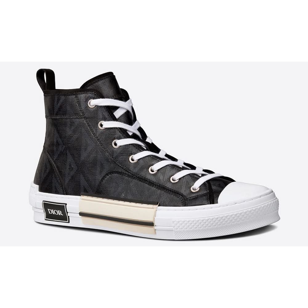 Dior B23 High-top Sneaker "Black CD Diamond Canvas" - Copva