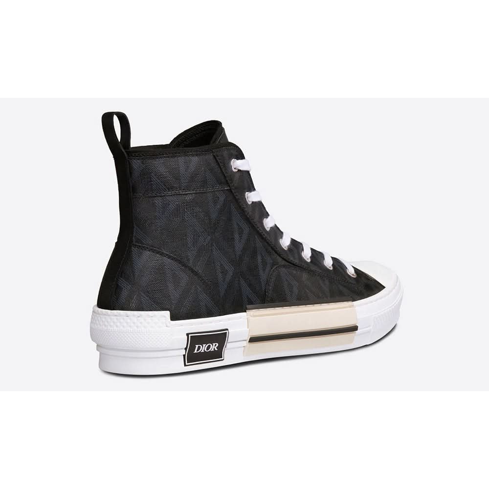 Dior B23 High-top Sneaker "Black CD Diamond Canvas" - Copva