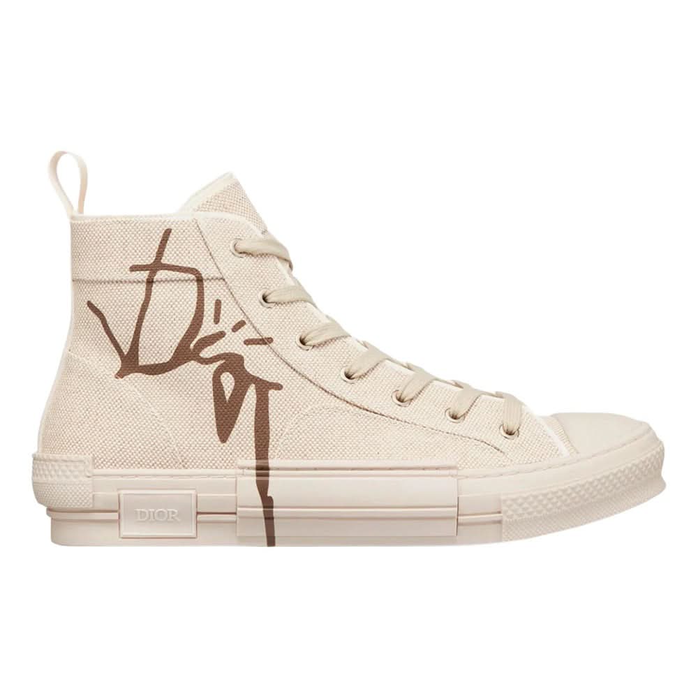 Dior B23 Cactus Jack Dior "Cream & Coffee" High-top Sneaker - Copva
