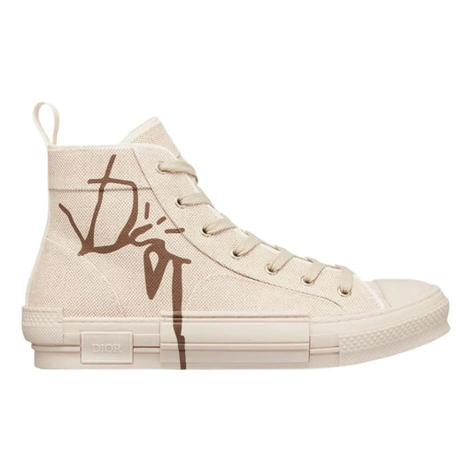 Dior B23 Cactus Jack Dior "Cream & Coffee" High-top Sneaker - Copva