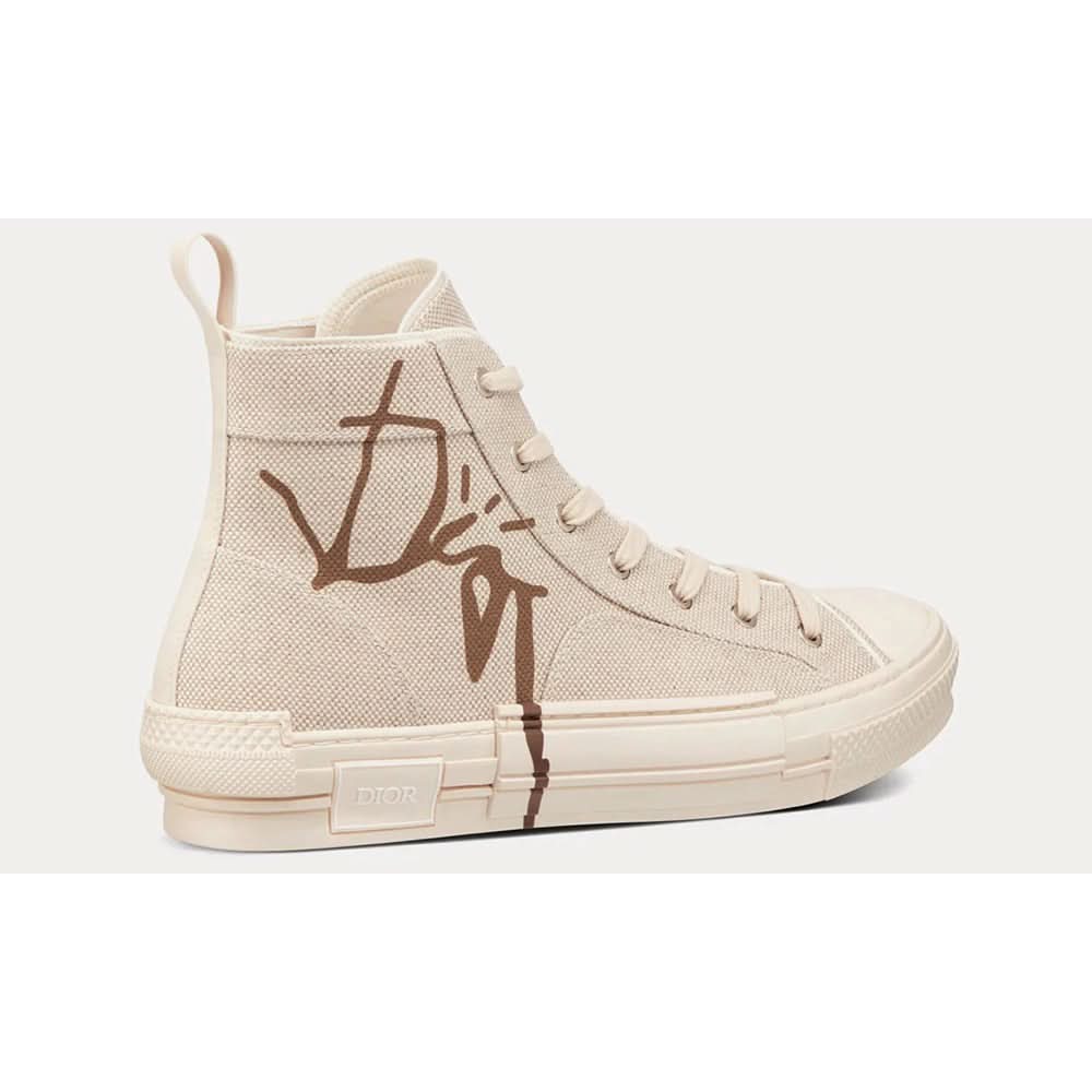 Dior B23 Cactus Jack Dior "Cream & Coffee" High-top Sneaker - Copva