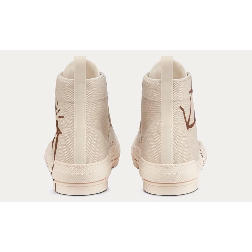 Dior B23 Cactus Jack Dior "Cream & Coffee" High-top Sneaker - Copva