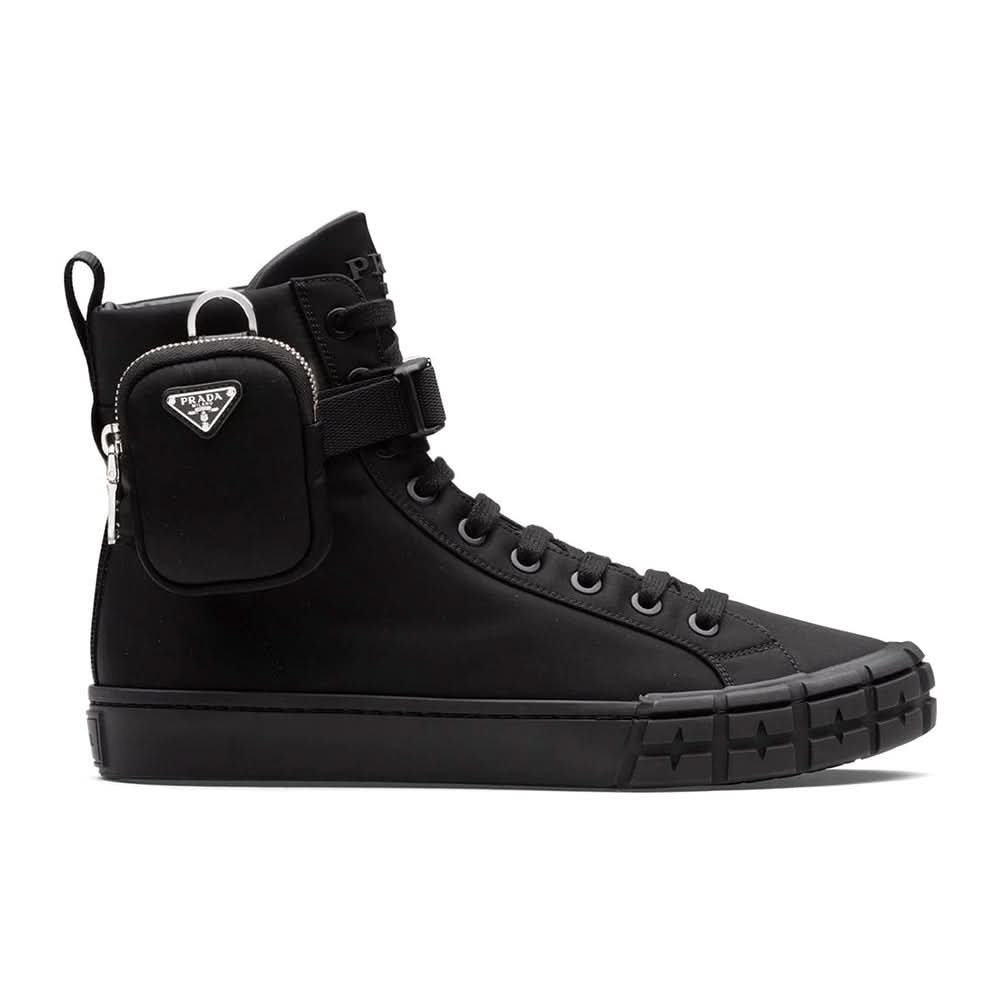 Prada Wheel Re-Nylon high-top sneakers - Copva