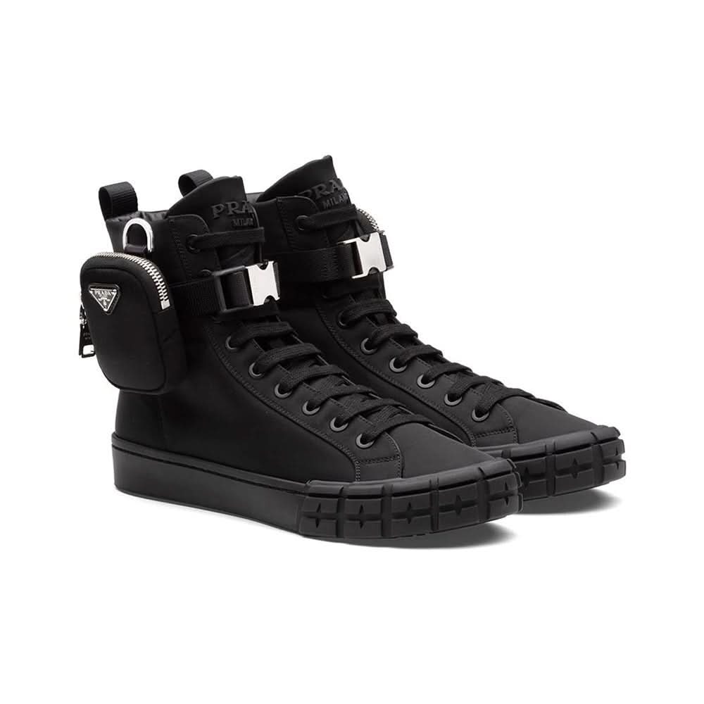 Prada Wheel Re-Nylon high-top sneakers - Copva
