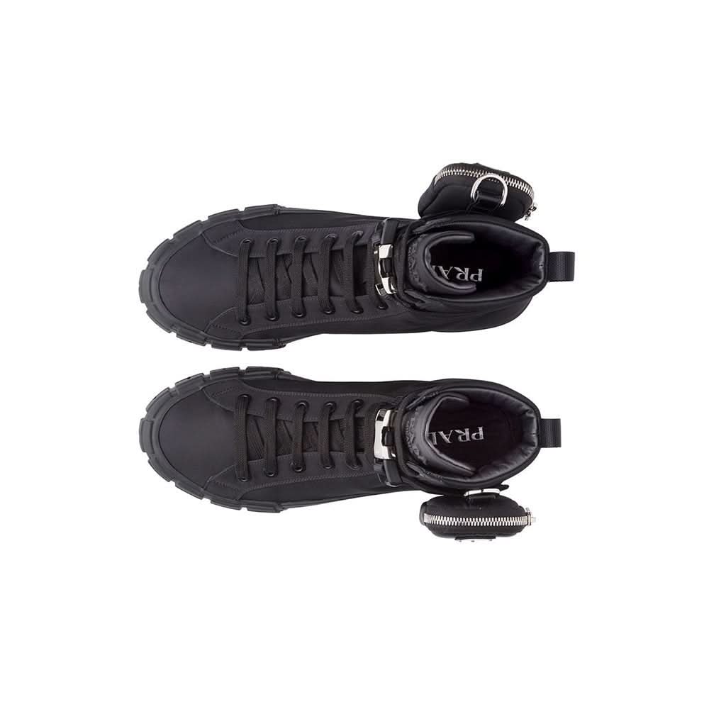 Prada Wheel Re-Nylon high-top sneakers - Copva
