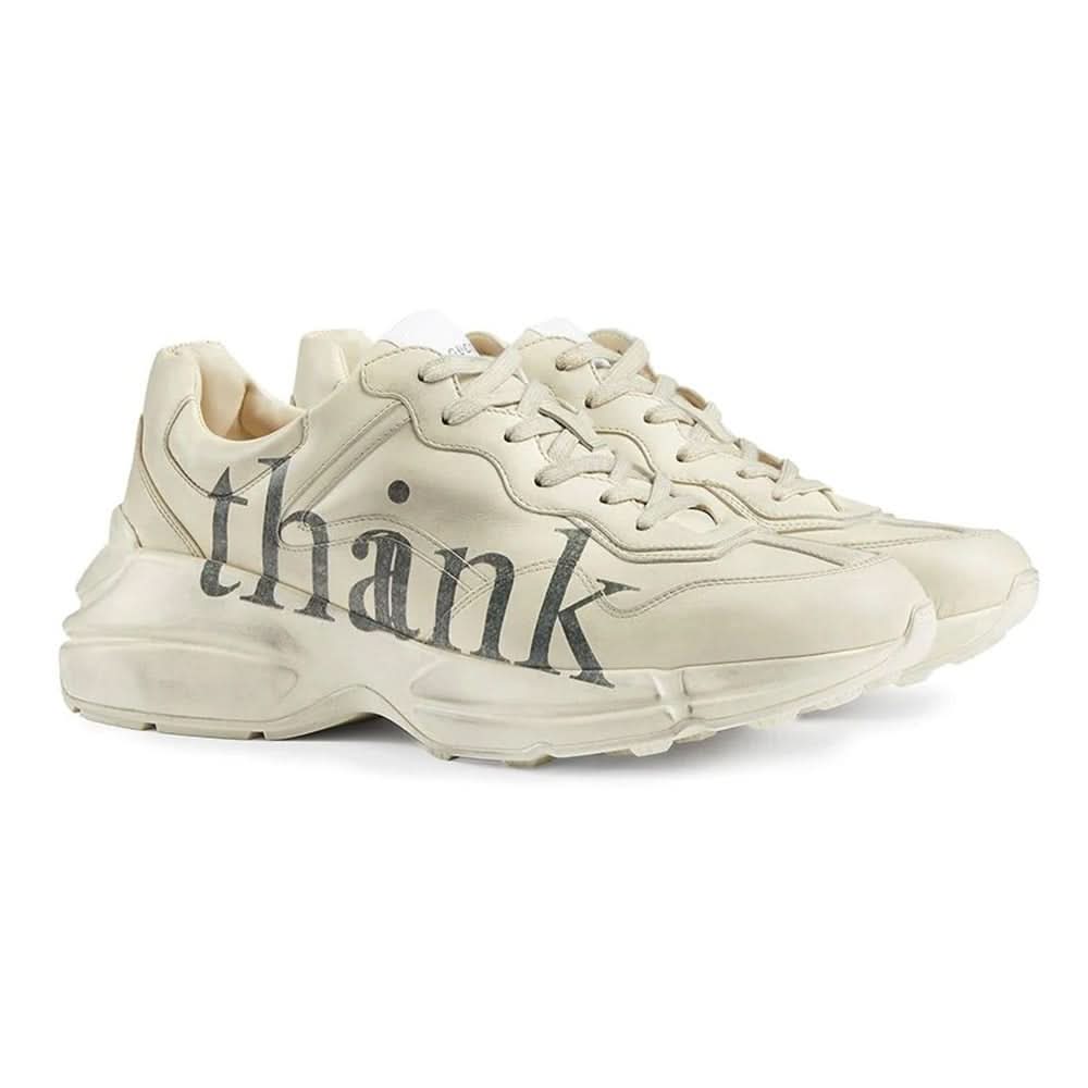 Gucci Rhyton 'think/thank' print sneaker - Copva