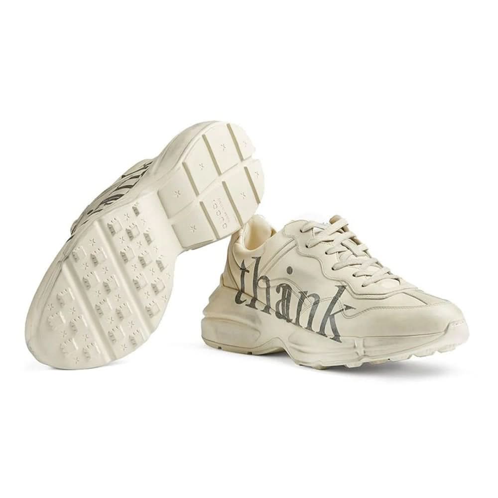 Gucci Rhyton 'think/thank' print sneaker - Copva