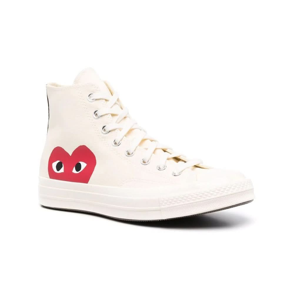 Comme Des Garçons Play x Converse Chuck 70 high-top sneakers - White - Copva