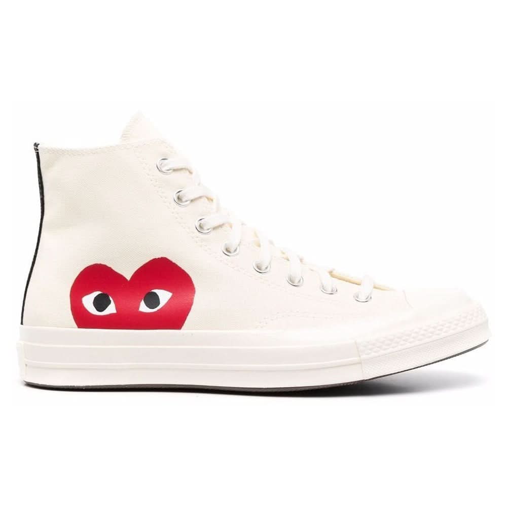 Comme Des Garçons Play x Converse Chuck 70 high-top sneakers - White - Copva