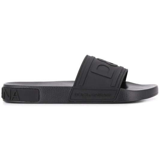 Dolce & Gabbana embossed logo slides - Copva