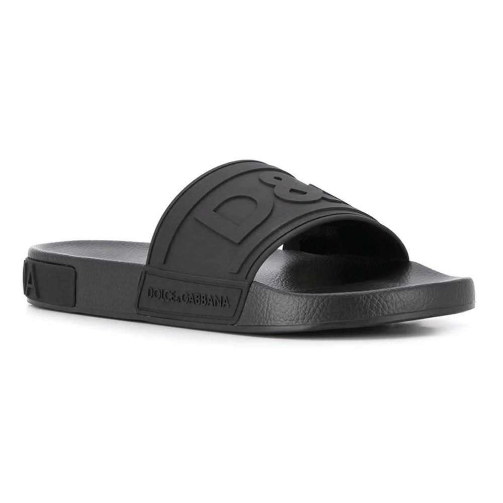 Dolce & Gabbana embossed logo slides - Copva