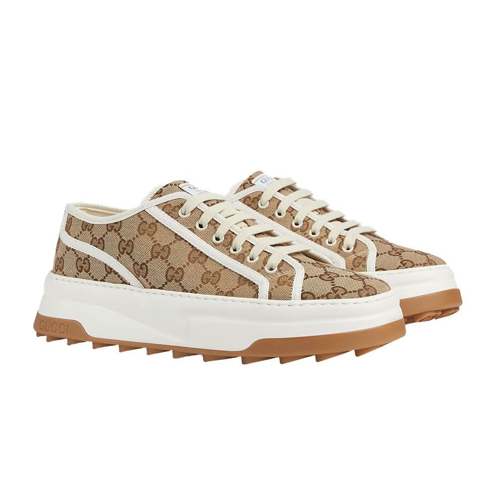 Gucci Men's Black Beige gg Trainers - Copva