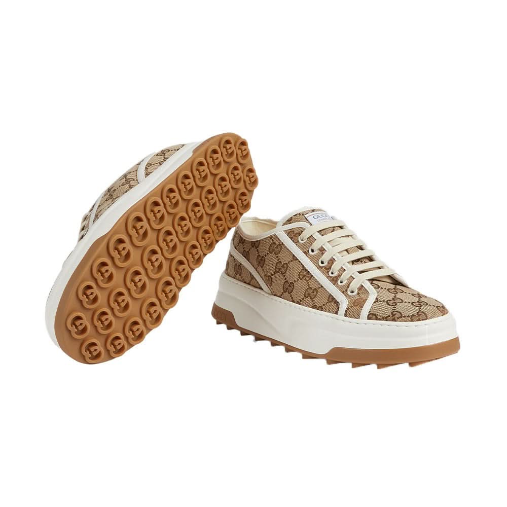Gucci Men's Black Beige gg Trainers - Copva