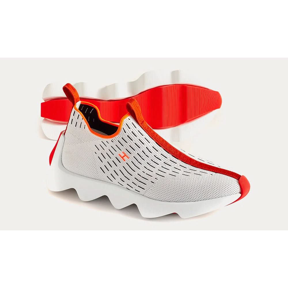 HERMES Eclair Blanc Low Top Sneakers - Copva