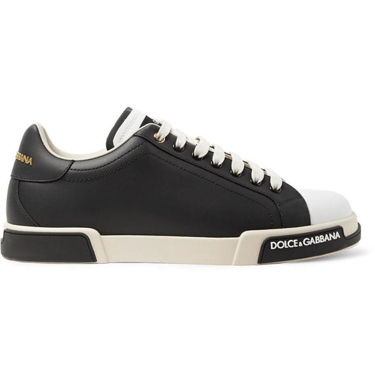 Dolce & Gabbana Leather Sneakers "Black" - Copva