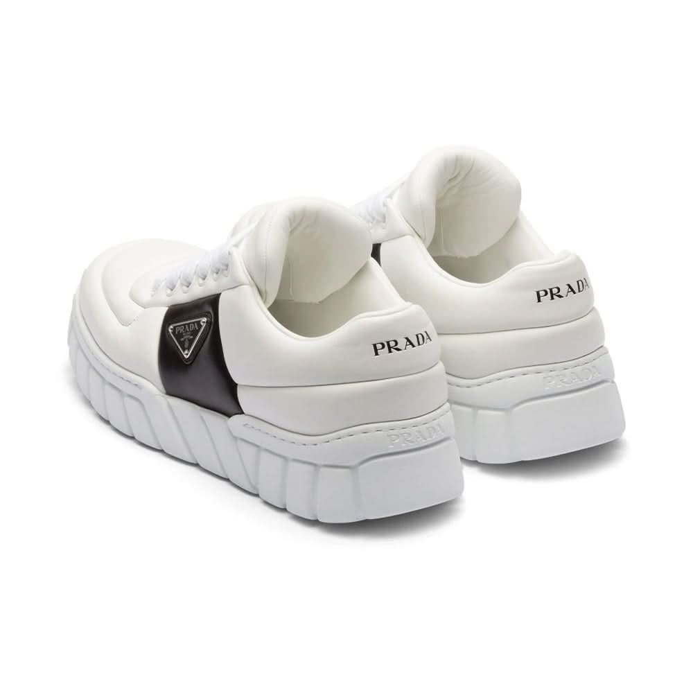 Prada padded leather sneakers 'White' - Copva